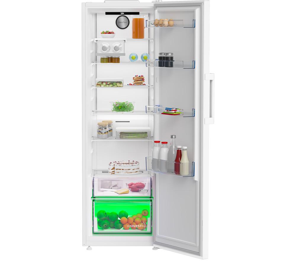 BEKO LNP4686LVW Tall Fridge - White, White