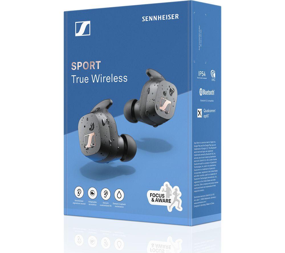 SENNHEISER SPORT True Wireless Bluetooth Earbuds Black