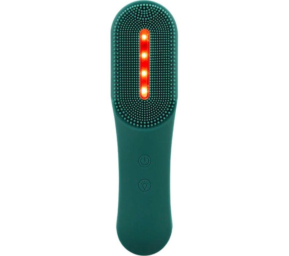 MAGNITONE XO Lights Out LED Tri Colour Face Cleansing Brush, Green