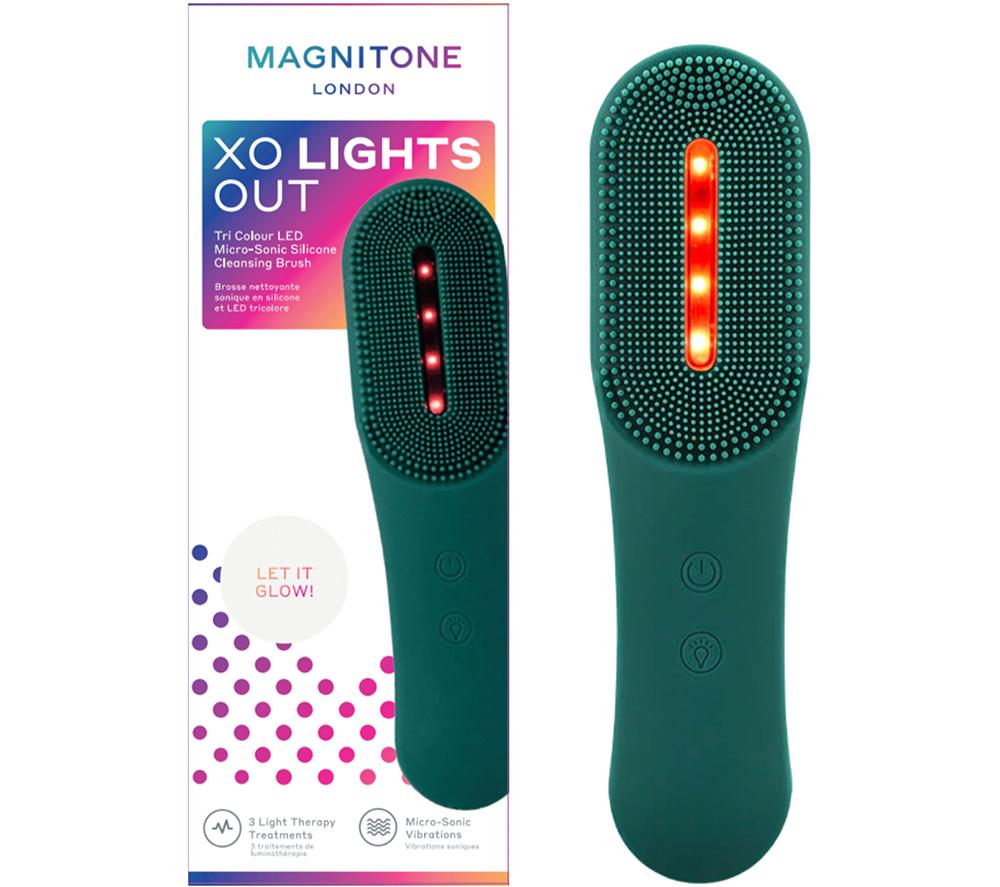 MAGNITONE XO Lights Out LED Tri Colour Face Cleansing Brush