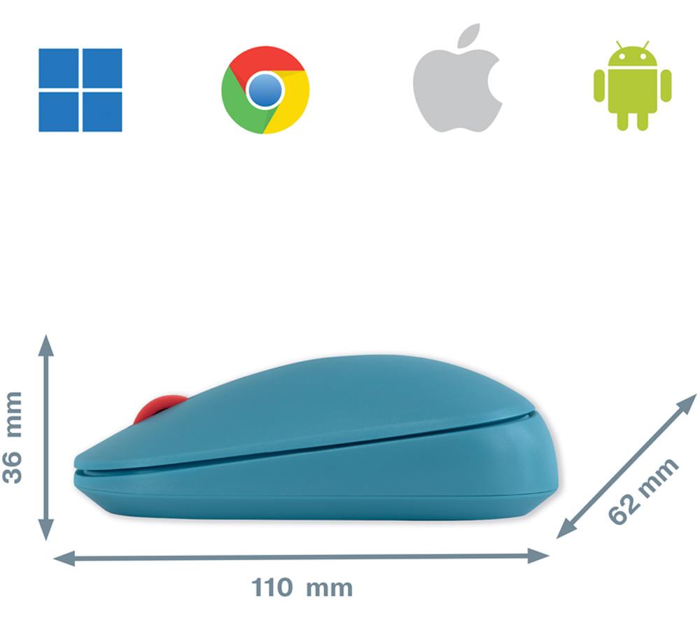 LEITZ Cosy SureTrack Dual Wireless Optical Mouse - Calm Blue image number 3 of 10