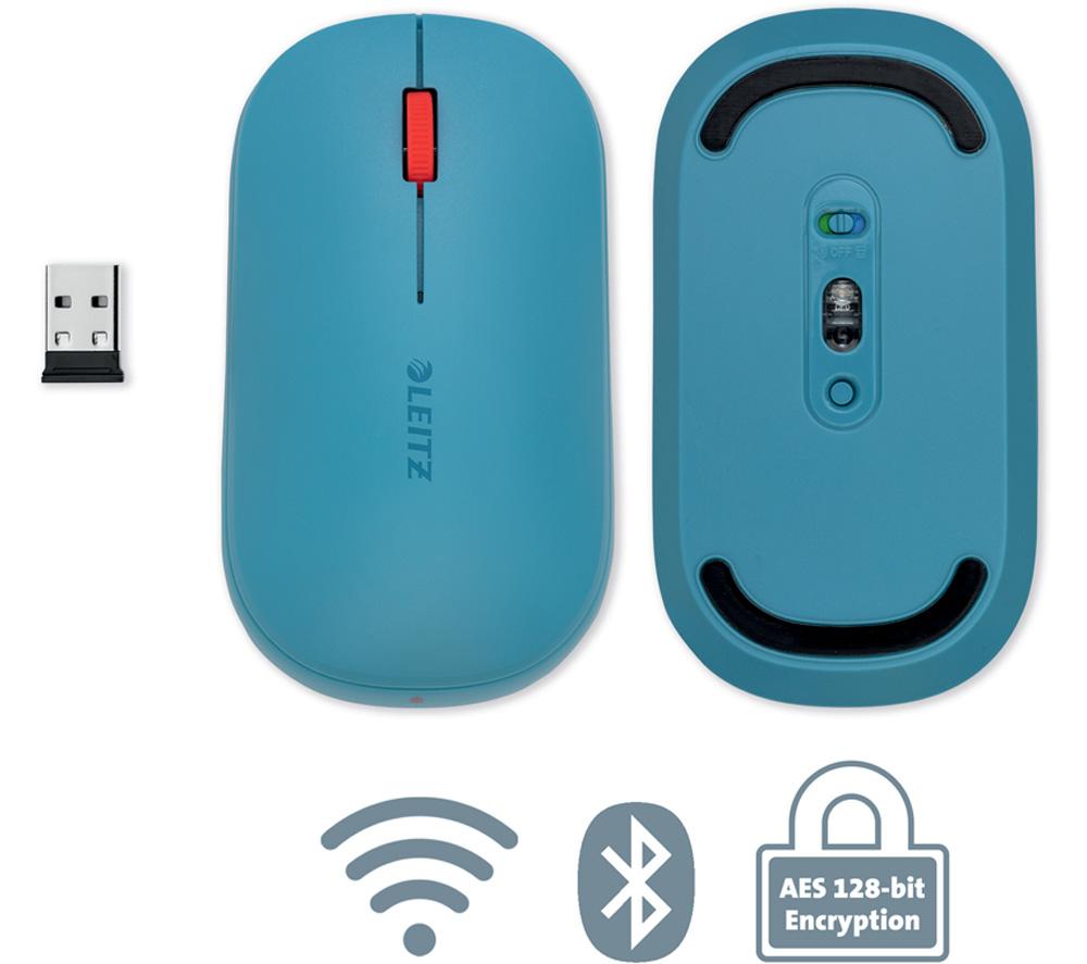LEITZ Cosy SureTrack Dual Wireless Optical Mouse - Calm Blue image number 10 of 10