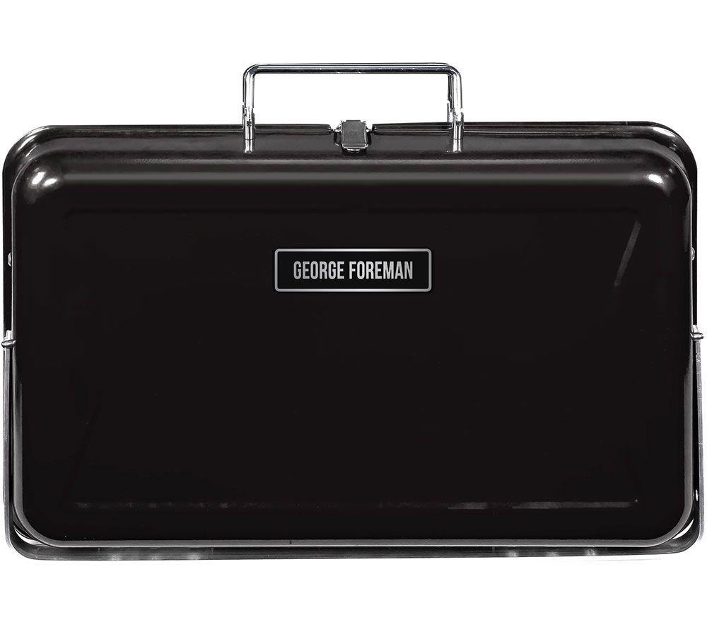 GEORGE FOREMAN Go Anywhere Briefcase GFPTBBQ1005B Portable Charcoal BBQ - Black image number 2 of 12