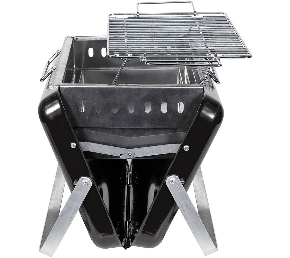 GEORGE FOREMAN Go Anywhere Briefcase GFPTBBQ1005B Portable Charcoal BBQ - Black image number 11 of 12