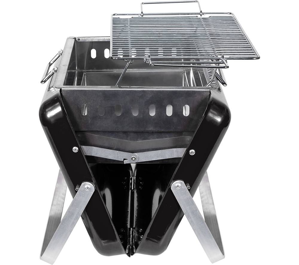 GEORGE FOREMAN Go Anywhere Briefcase GFPTBBQ1005B Portable Charcoal BBQ - Black image number 12 of 12
