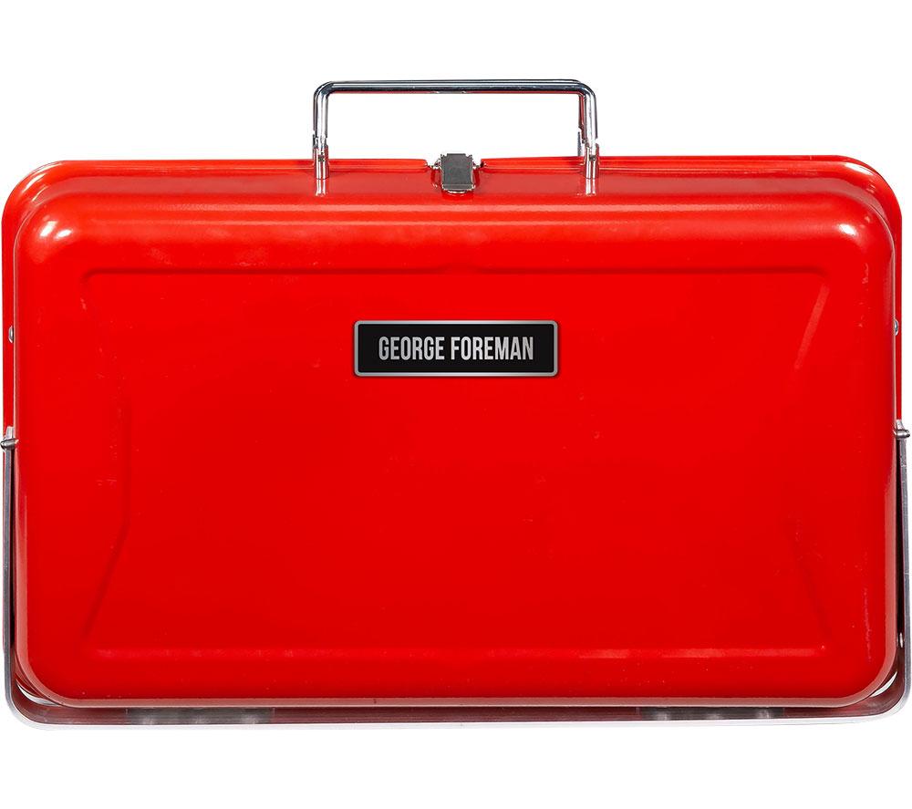 GEORGE FOREMAN Go Anywhere Briefcase GFPTBBQ1005R Portable Charcoal BBQ - Red image number 9 of 13
