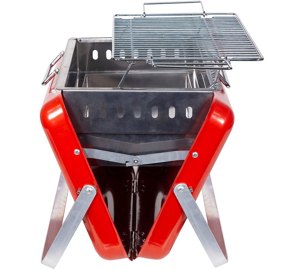 GEORGE FOREMAN Go Anywhere Briefcase GFPTBBQ1005R Portable Charcoal BBQ - Red image number 13 of 13