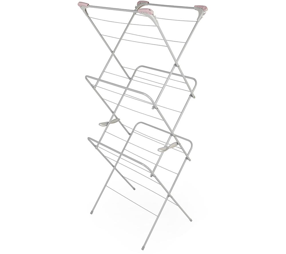 RUSSELL HOBBS LA083357PINKEU7 Clothes Airer - Pink & Grey