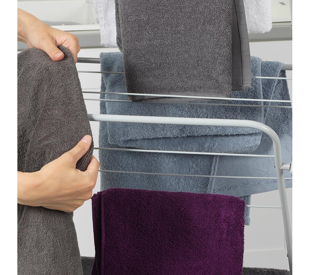 RUSSELL HOBBS LA083357PINKEU7 Clothes Airer - Pink & Grey image number 5 of 7