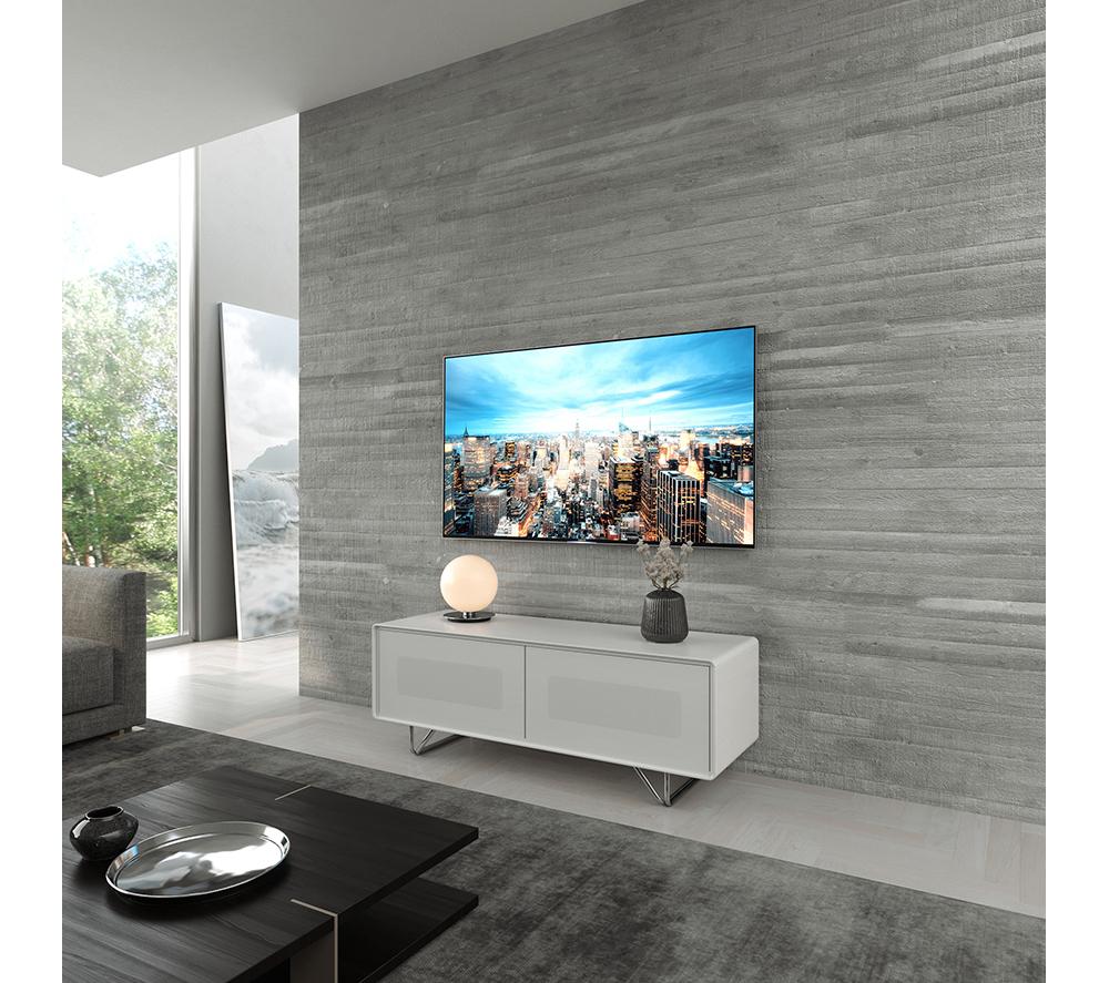 ALPHASON Apollo 1200 mm TV Stand for up to 60" TVs - White image number 5 of 5