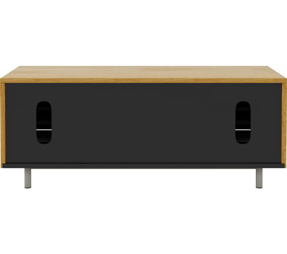 ALPHASON Venice 1200 mm TV Stand for up to 60" TVs - Grey & Oak image number 4 of 5