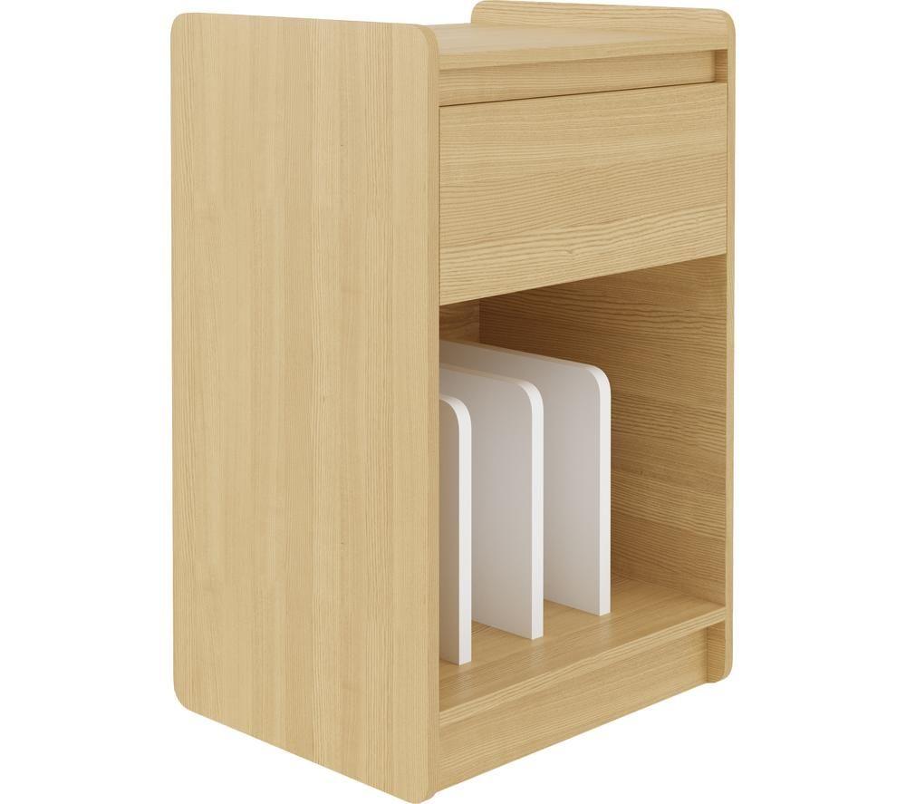 ALPHASON Oslo ATTS1101 Turntable Stand - Light Oak & White image number 4 of 4