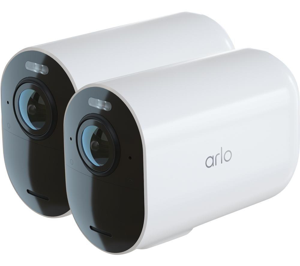 ARLO Ultra 2 XL 4K Ultra HD WiFi Security Camera System - 2 Cameras, White, White