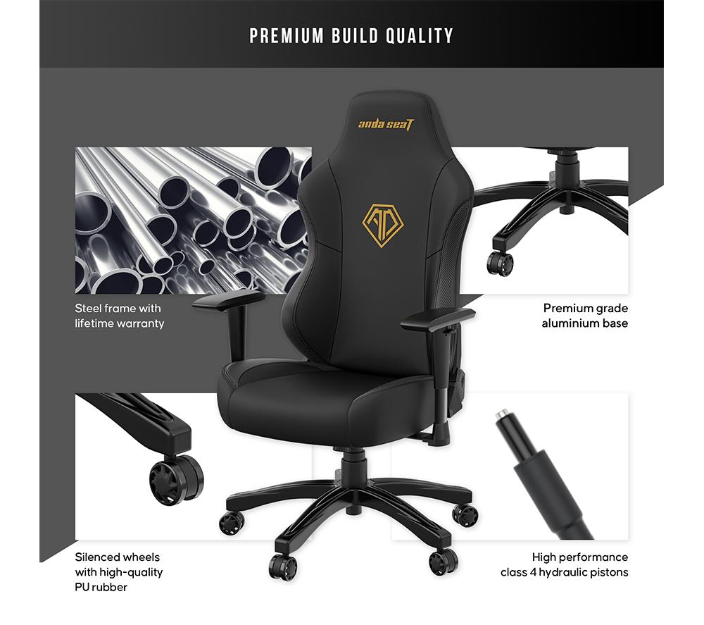 ANDASEAT Phantom 3 Series Gaming Chair - Elegant Black image number 6 of 9