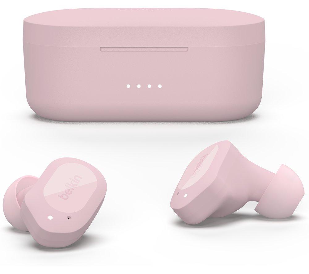 BELKIN SoundForm Play Wireless Bluetooth Earbuds - Pink image number 2 of 10