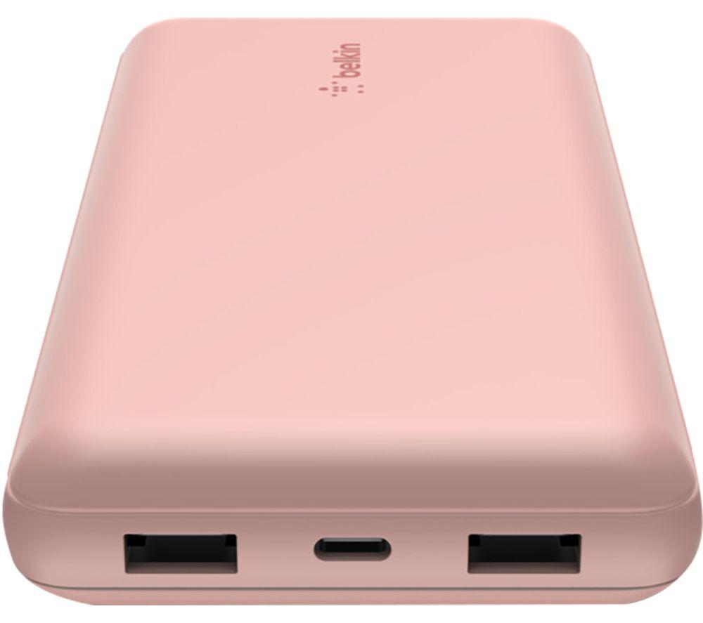BELKIN 20000 mAh Portable Power Bank with 15 W USB-C Boost Charge - Rose Gold image number 4 of 5