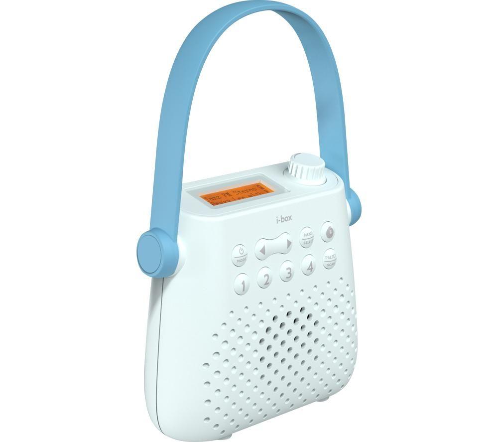 Buy IBOX Splash Portable DAB+/FM Shower Radio White & Blue Currys
