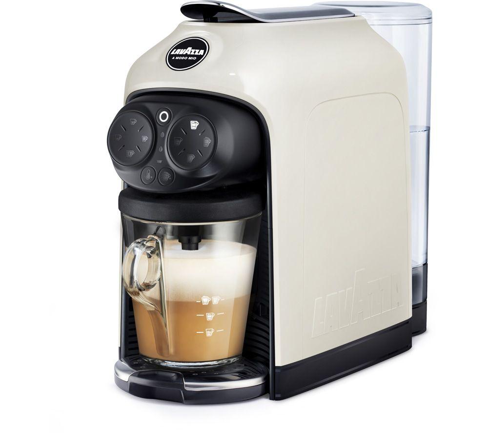 Lavazza Desea 18000394 Pod Coffee Machine with Milk Frother - White