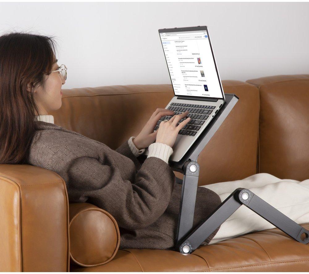 PROPERAV Laptop Sit-Stand Desk - Black image number 9 of 9