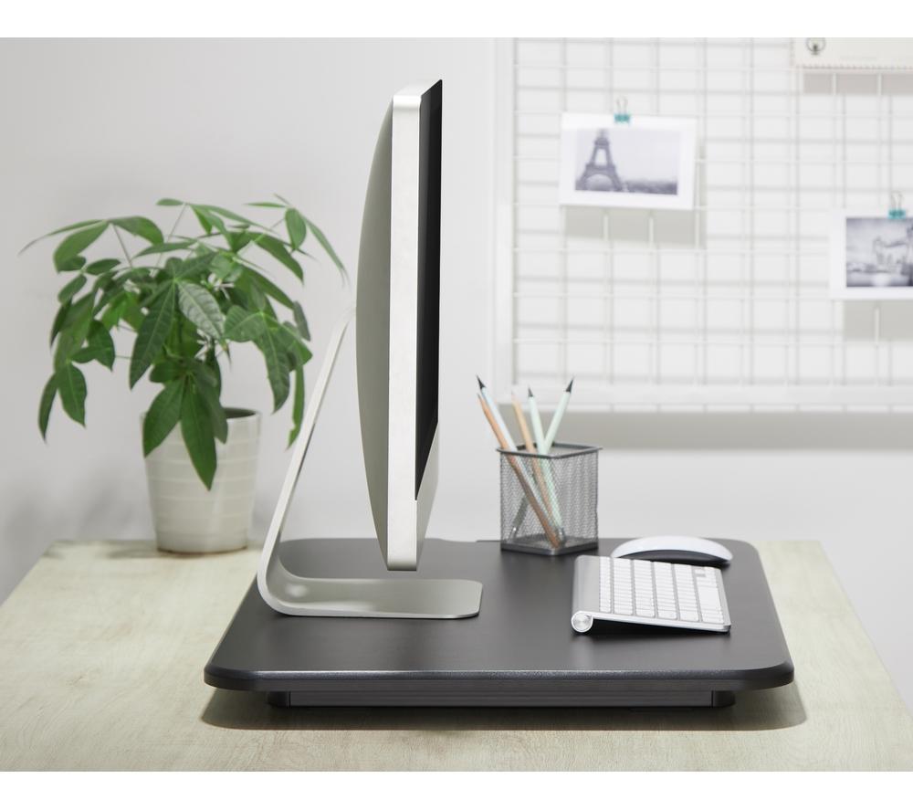 PROPERAV DESK05B Slim Profile Adjustable Stand Up Desk Workstation - Black image number 9 of 10