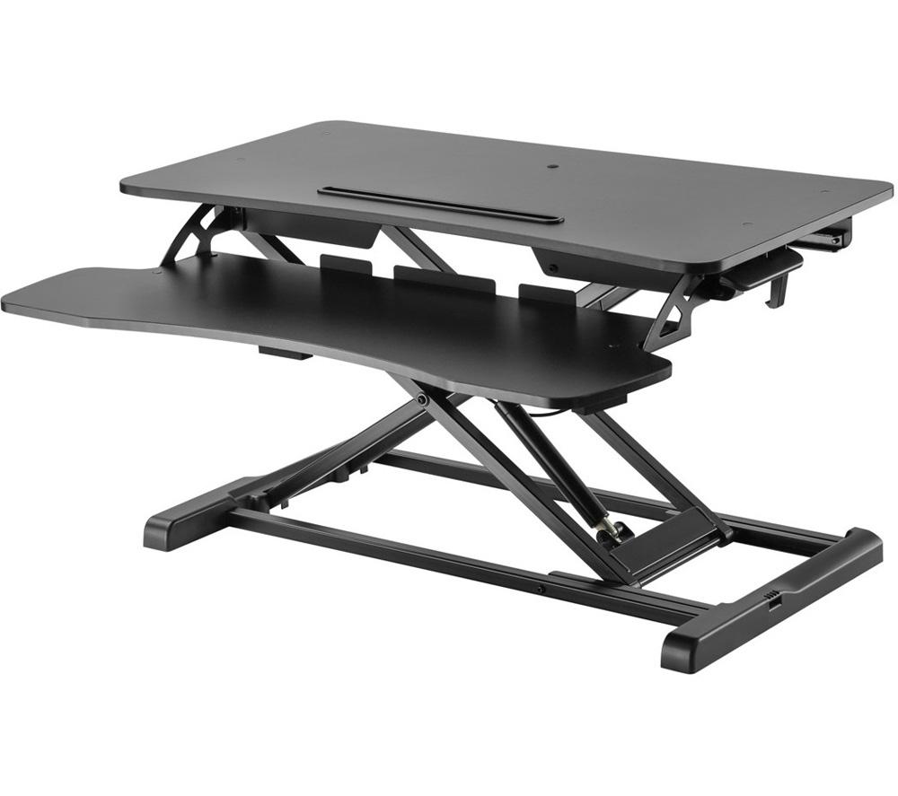 PROPERAV DESK06B Two-tier Stand-Up Desk Workstation - Black