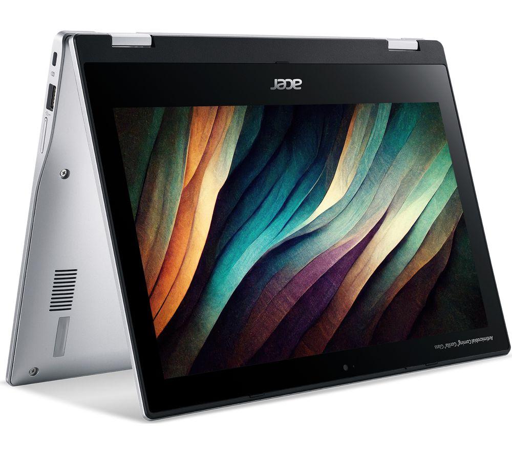 Image of ACER Spin 311 11.6Ó 2 in 1 Chromebook - MediaTek, 64 GB eMMC, Silver, Silver/Grey