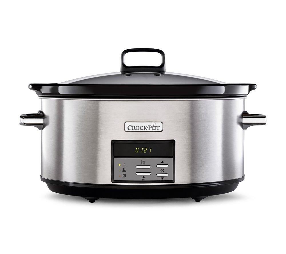 Buy CROCK-POT Sizzle & Stew CSC112 6.5L Slow Cooker - Stainless Steel