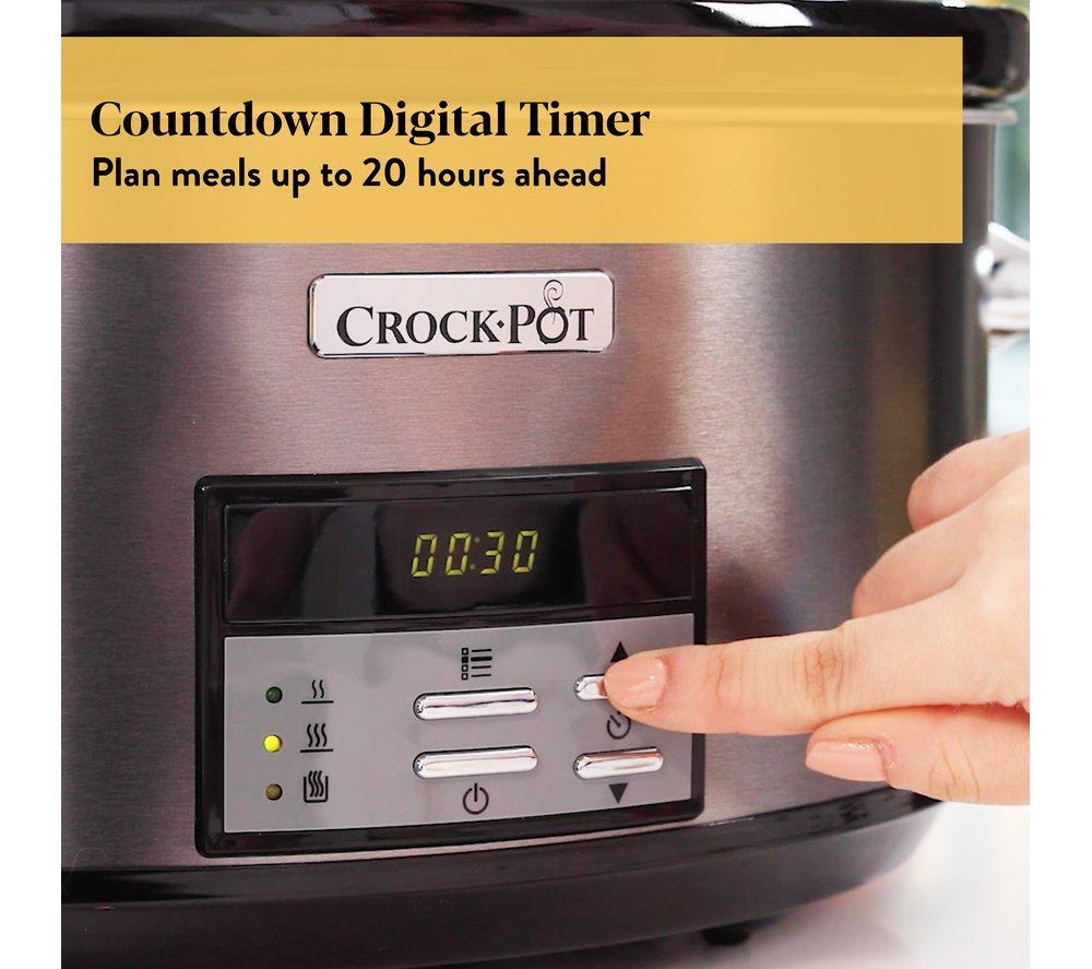 CROCK-POT CSC063 Slow Cooker - Stainless Steel image number 4 of 6