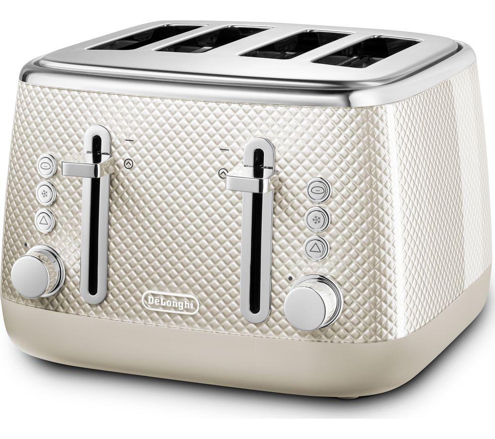 DELONGHI Luminosa CTL4003WH 4-Slice Toaster - White