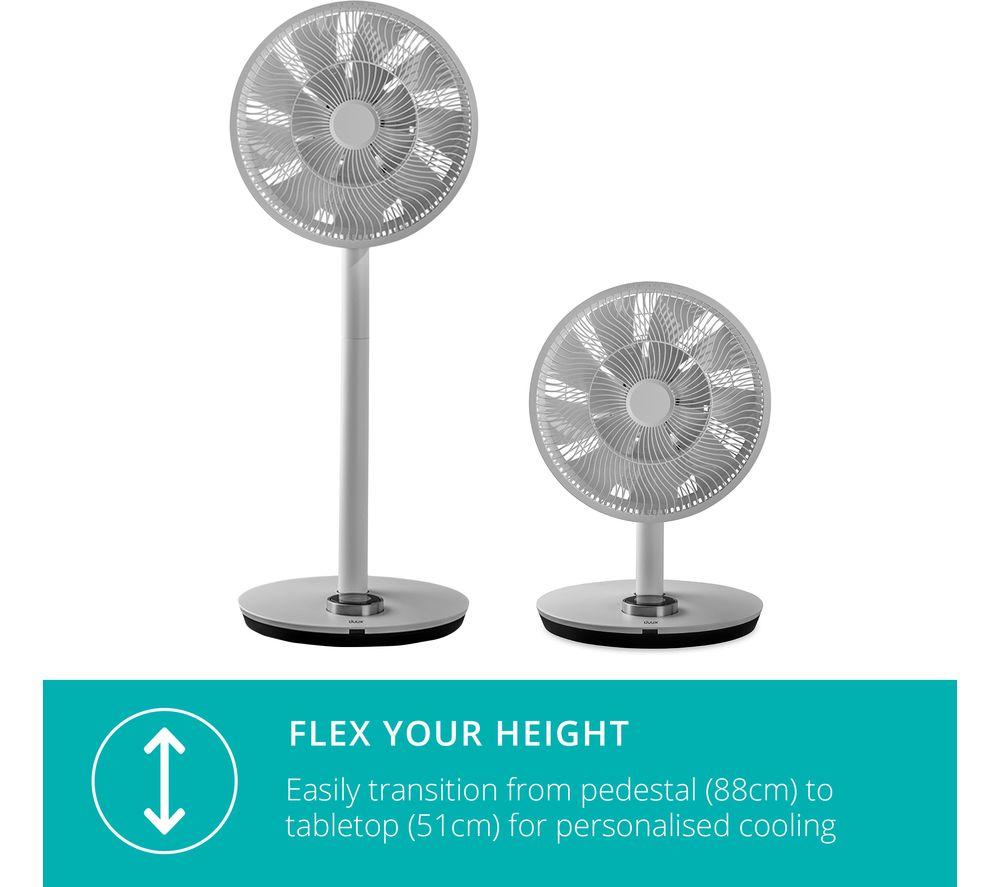 DUUX Whisper Flex DXCF19UK 13.4" Smart Cordless Pedestal Fan without Battery Pack - Grey image number 2 of 12