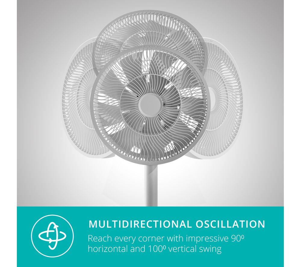 DUUX Whisper Flex DXCF19UK 13.4" Smart Cordless Pedestal Fan without Battery Pack - Grey image number 5 of 12