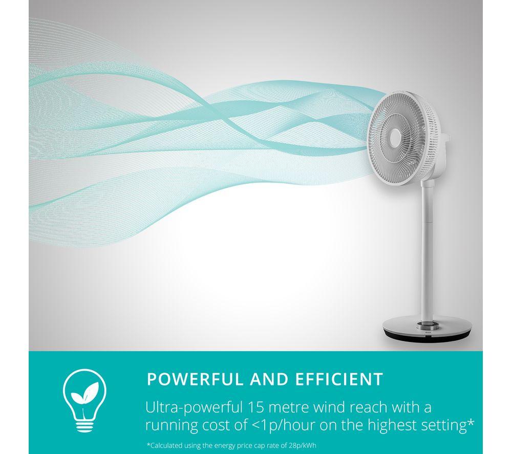DUUX Whisper Flex DXCF19UK 13.4" Smart Cordless Pedestal Fan without Battery Pack - Grey image number 7 of 12