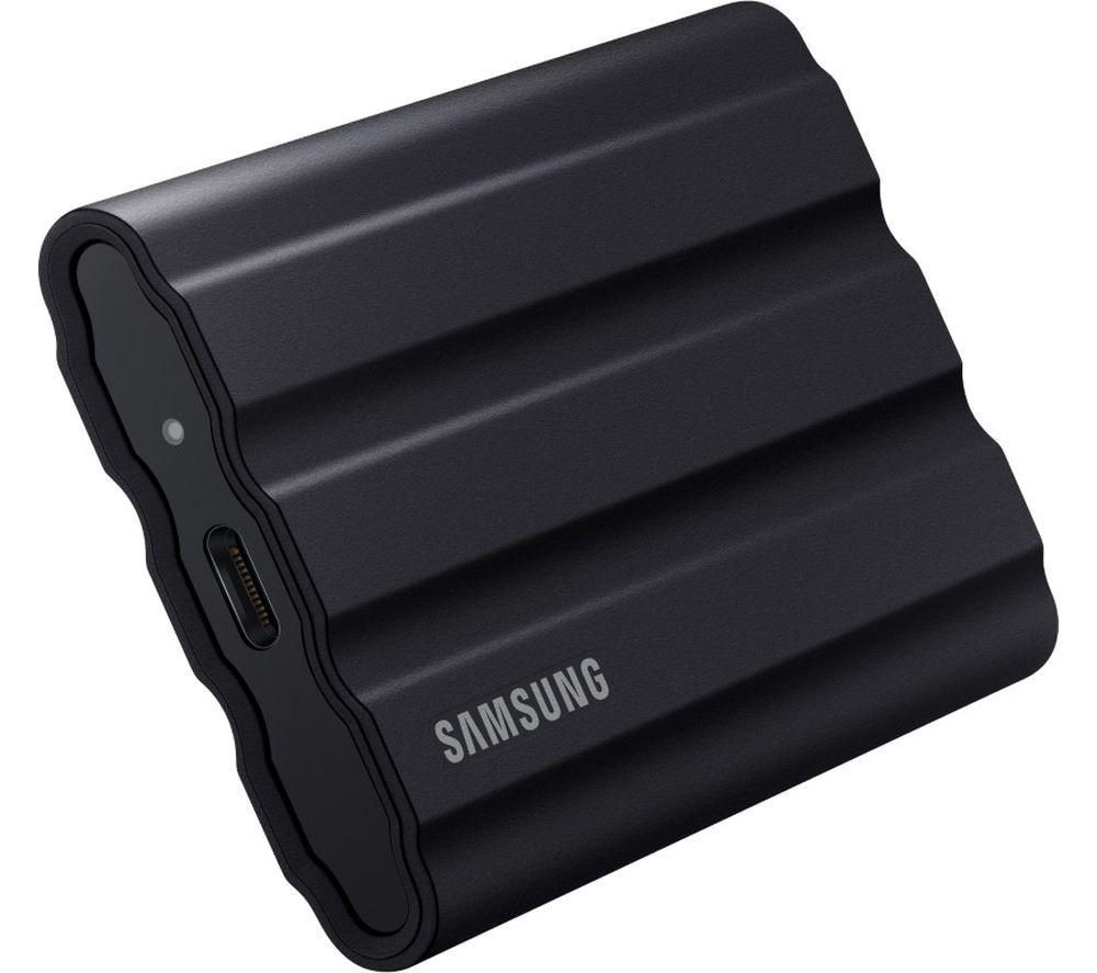 SAMSUNG T7 Shield Portable External SSD - 2 TB, Black, Black
