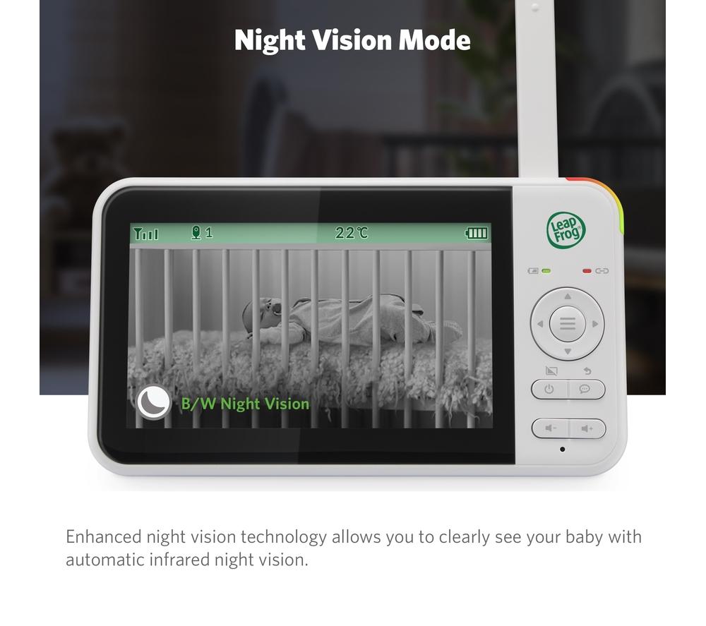 LEAPFROG LF2415 5" HD Video Baby Monitor - White image number 6 of 9