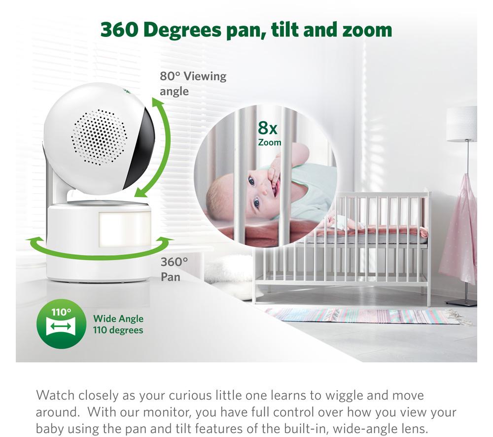 LEAPFROG LF920HD 7" Video Baby Monitor - White image number 5 of 11