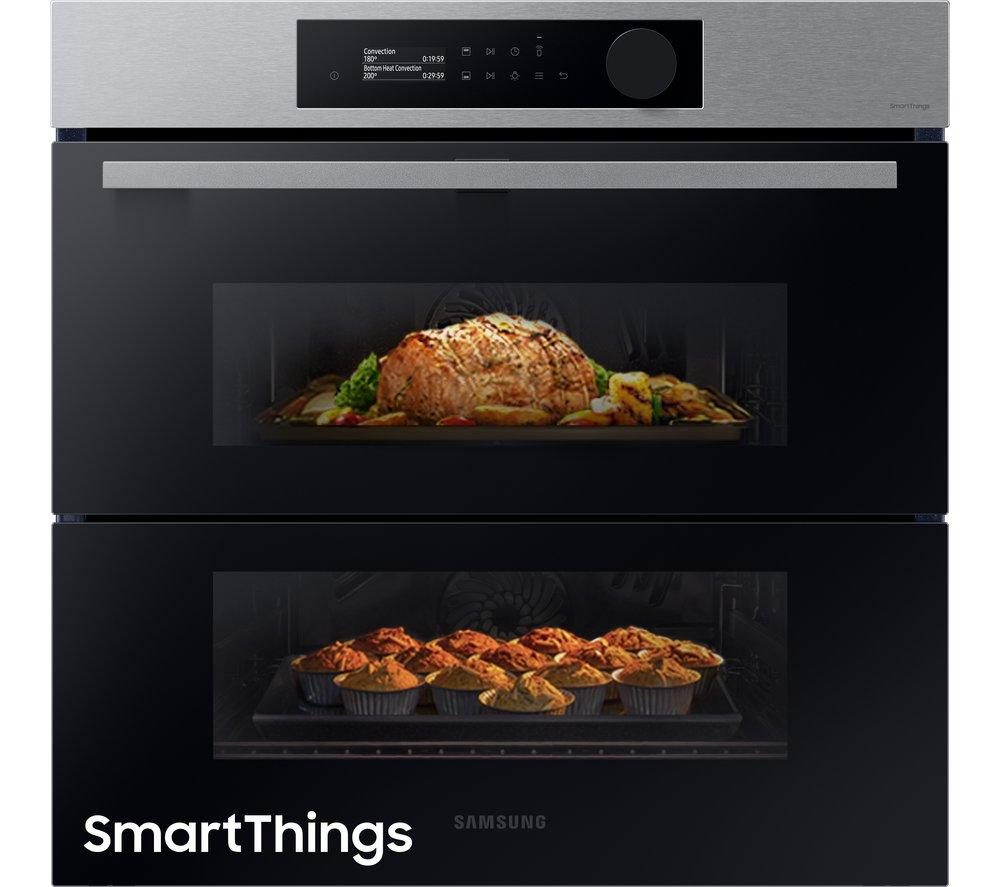 SAMSUNG Series 5 Dual Cook Flex NV7B5755SAS/U4 Electric Pyrolytic Smart Oven - Stainless Steel, Stai