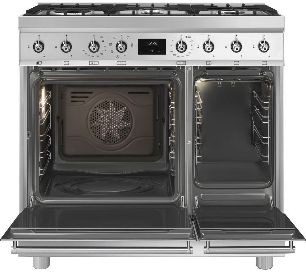 SMEG C92GMX2 90 Dual Fuel Range Cooker - Stainless Steel image number 3 of 8