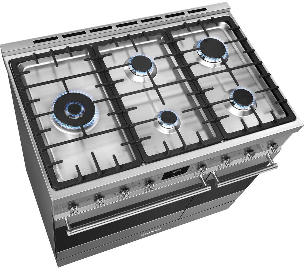 SMEG C92GMX2 90 Dual Fuel Range Cooker - Stainless Steel image number 6 of 8