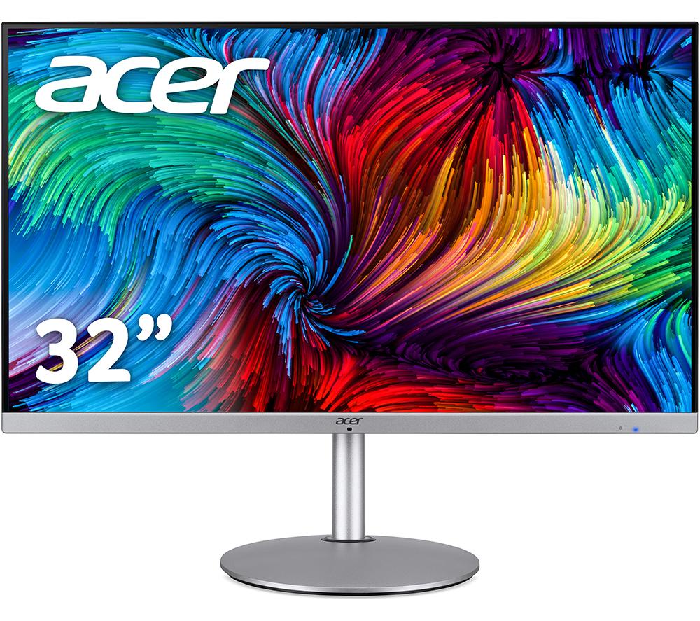 ACER CBA322QU Quad HD 31.5inch IPS LCD Monitor - Silver & Black