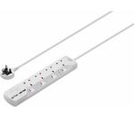 LOGIK Surge Protected 4-Socket Extension Lead with USB - 4 m