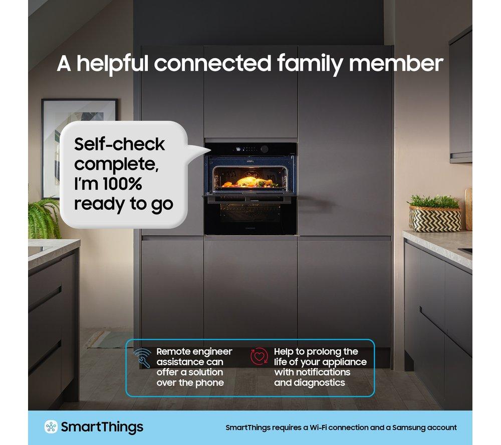 SAMSUNG Series 5 Dual Cook Flex NV7B5750T/AK U4 Electric Pyrolytic Smart Oven - Black image number 9 of 12