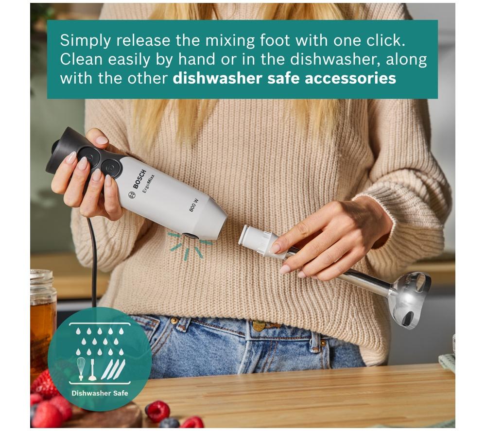 BOSCH ErgoMixx MS6CA4150G Hand Blender - White & Anthracite image number 10 of 12