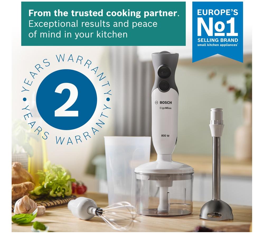 BOSCH ErgoMixx MS6CA4150G Hand Blender - White & Anthracite image number 11 of 12