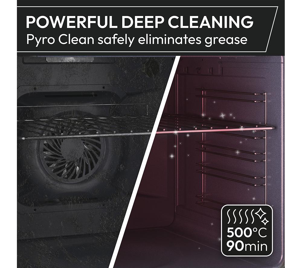 HOOVER HOC3858IN Electric Pyrolytic Oven - Stainless Steel & Black image number 6 of 12