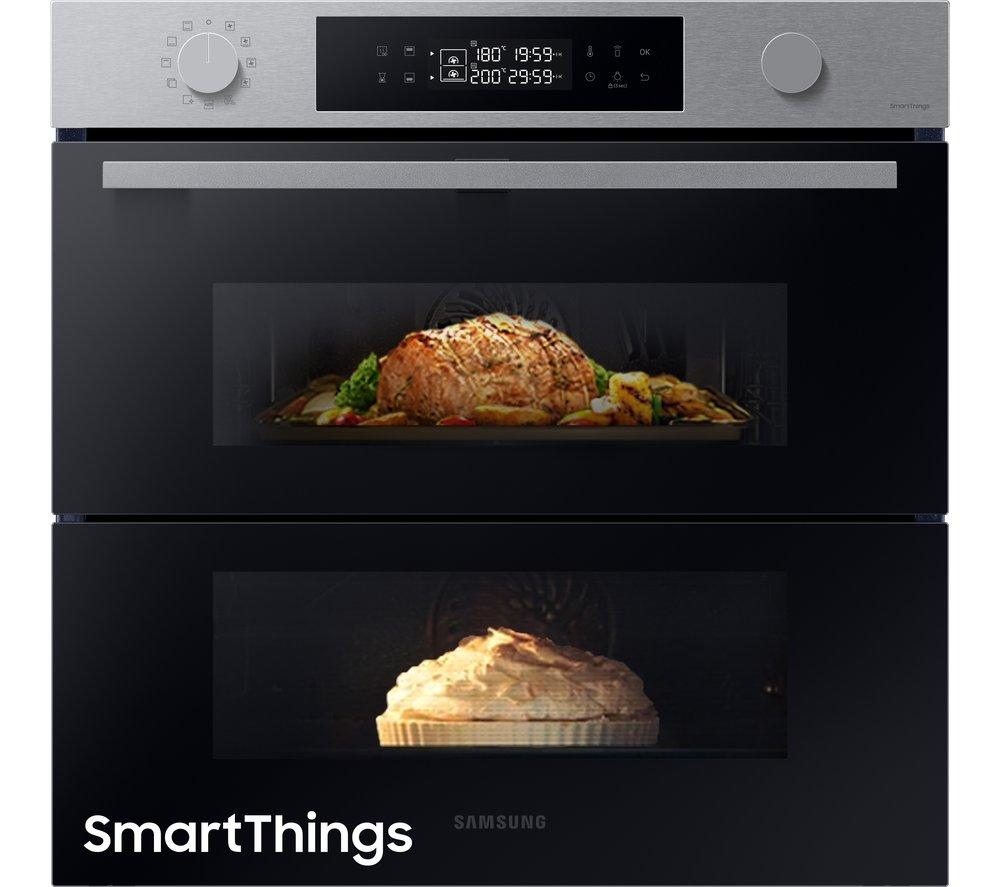 SAMSUNG Series 4 Dual Cook Flex NV7B45305AS/U4 Electric Pyrolytic Smart Oven - Stainless Steel, Stai