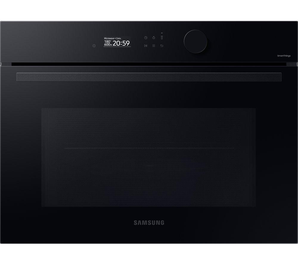 SAMSUNG Bespoke Series 4 NQ5B5763DBK/U4 Built-in Compact Combination Microwave - Black, Black