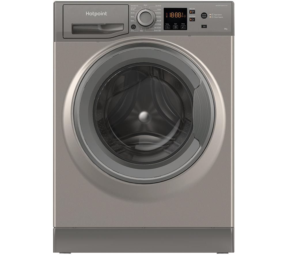 HOTPOINT NSWR 845C GK UK N 8 kg 1400 Spin Washing Machine - Graphite