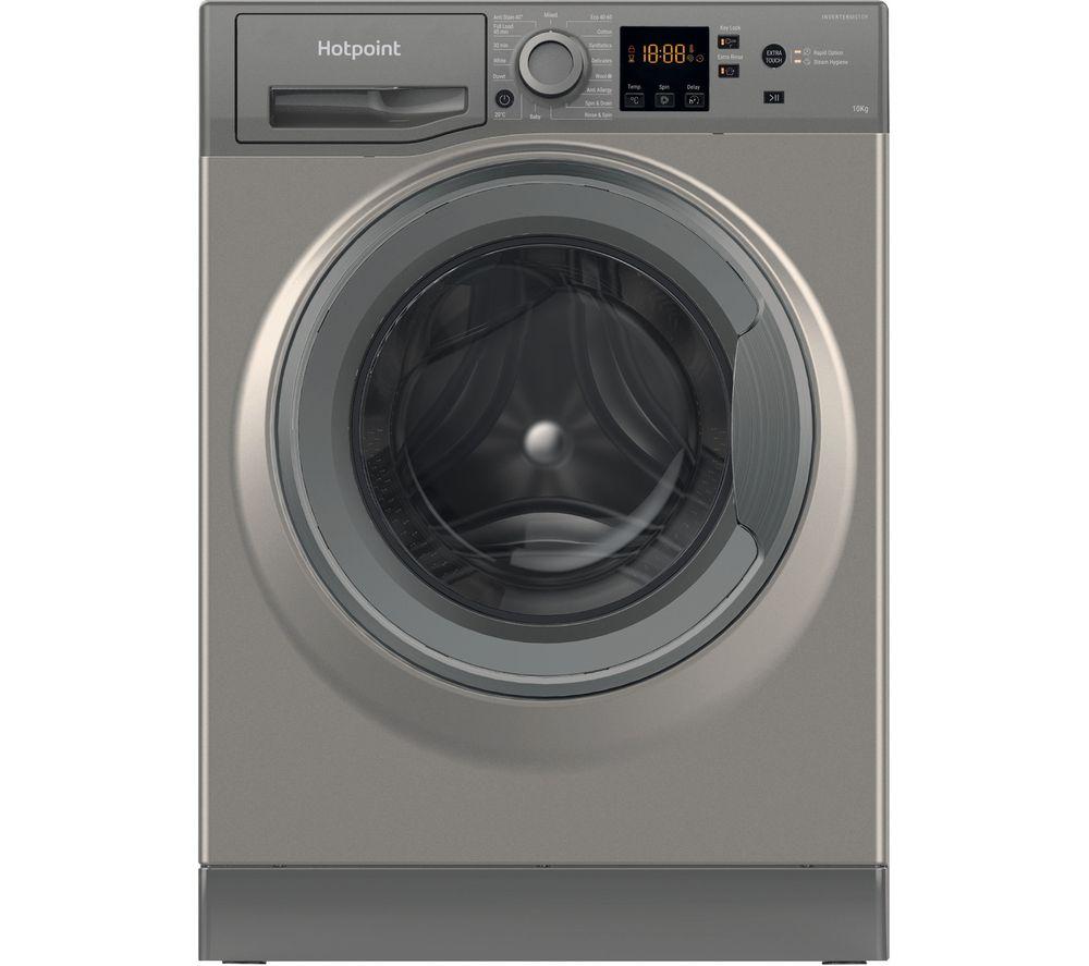 HOTPOINT NSWM 1045C GG UK N 10 kg 1400 Spin Washing Machine - Graphite SilverGrey
