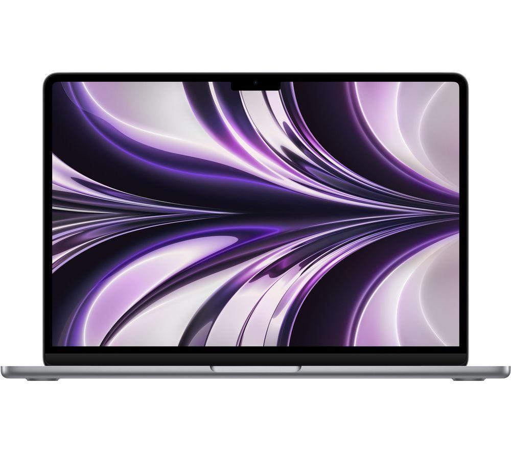 Apple 2022 MacBook Air laptop with M2 chip: 13.6-inch Liquid Retina display, 8GB RAM, 256GB SSD storage, backlit keyboard, 1080p FaceTime HD camera. Works with iPhone and iPad; Space Grey