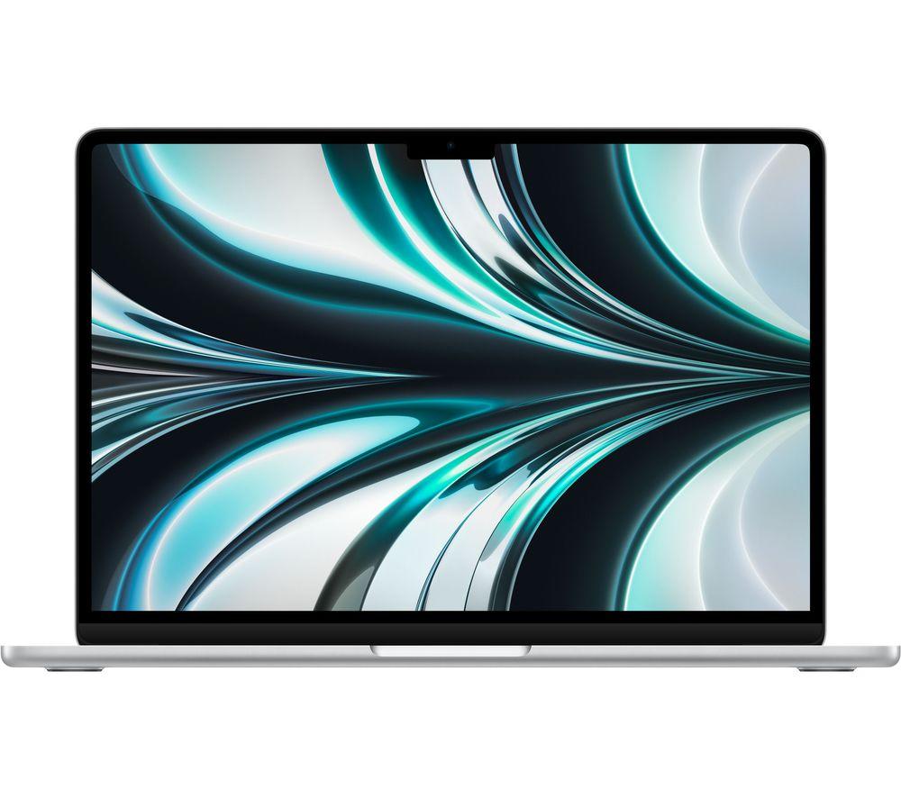 APPLE MacBook Air 13.6 (2022) - M2, 256 GB SSD, Silver, Silver/Grey